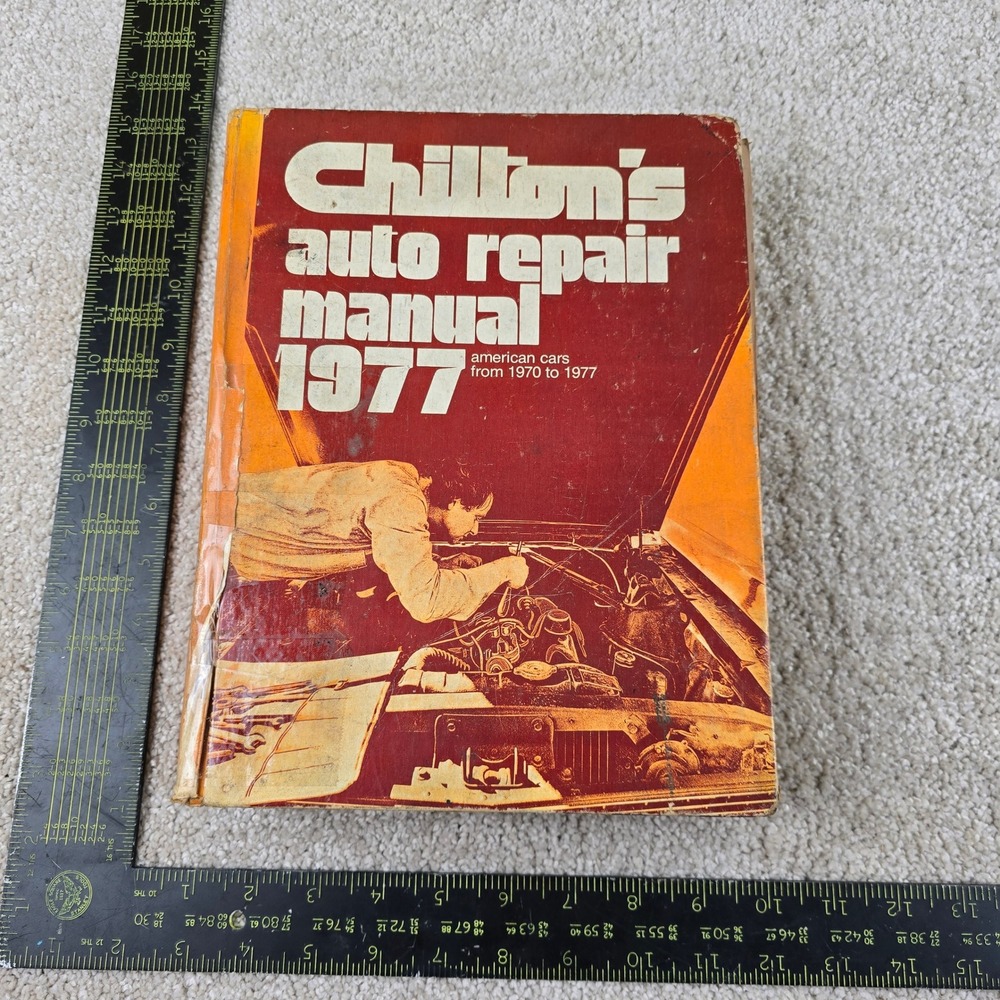 Chilton Auto Repair Manual 1977 Orange American Cars 1970-1977 Hardcover